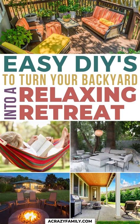 Turn Your Back Yard Into A Relaxing Retreat With These Easy Diys