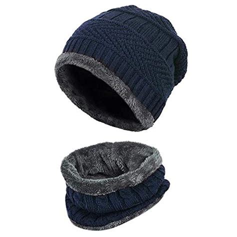 Buy Woolen Beanie Cap With Neck Mufflerneck Warmer Inside Wool Fur