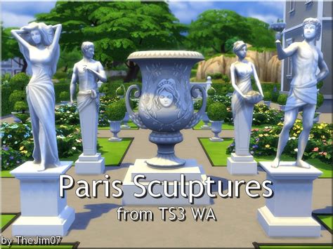 Modthesims Paris Sculptures From Ts3 Wa Sims 4 Sims 4 Characters