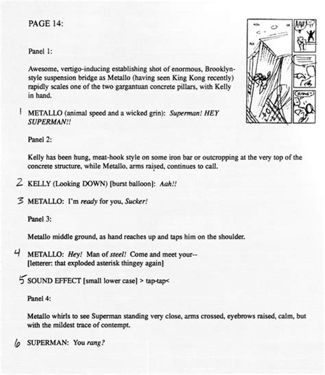 Graphic Novel Script Format Graphic Novel Layout Comic Book Writing