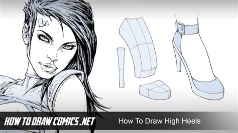 How To Draw Girls In High Heels Youtube