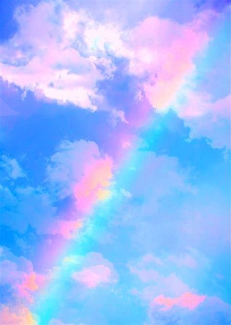 Pin By Milkshake Sundae On Arts Rainbow Sky Rainbow Aesthetic