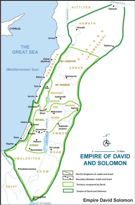 Map Of The Empires Of David And Solomon In Those Days☣ Bible