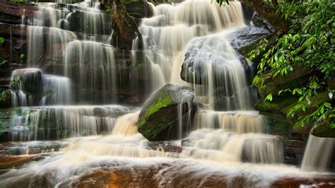Australia Cascade Waterfalls During Fall Hd Nature Wallpapers Hd