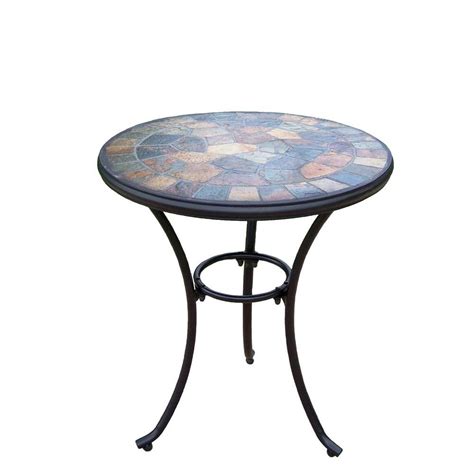 Oakland Living Stone Art 24 In Patio Bistro Table 77100 T Cf The