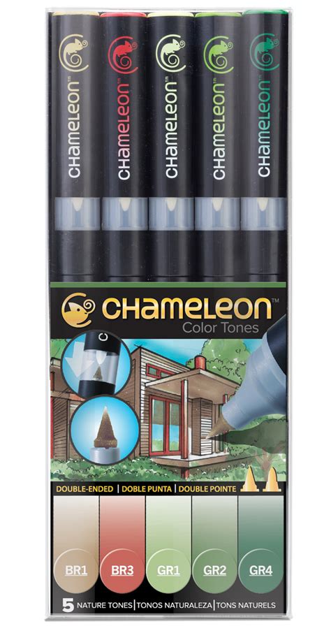 Chameleon Coloring Tones 5 Pen Nature Tones रंगीन पेन Goyam