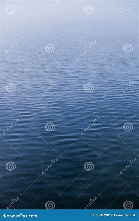Calm Water Texture On A Foggy Morning Stock Photo Image Of Lake