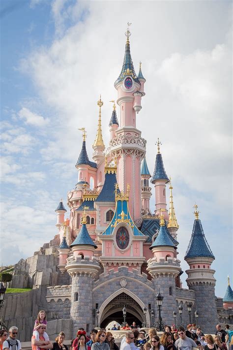 Hd Wallpaper Sleeping Beauty Castle Disneyland Purple And Pink