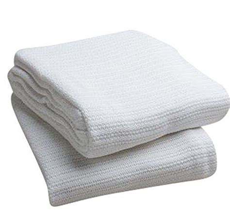 Elivo 100% Cotton Hospital Thermal Blankets - Open Weave Cotton