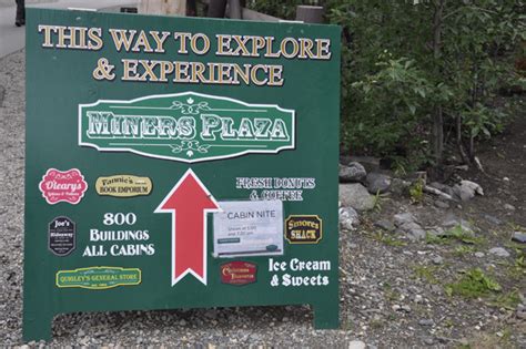 Miners Plaza And Gold Rush Restaurant In Alaska