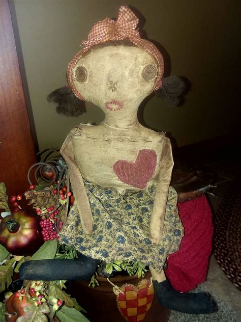 Primitive Doll OOAK Handmade Primitive Doll Extreme Grunge Doll Folk