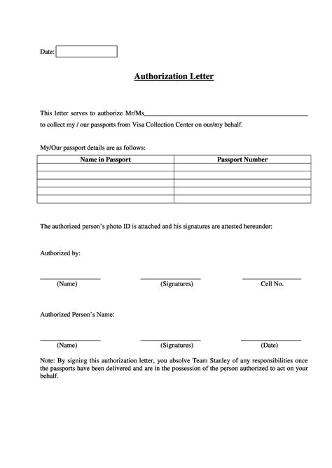 46 Authorization Letter Samples And Templates Templatelab