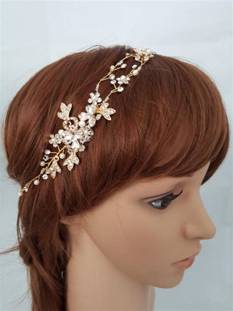 Our wedding accessory selection is huge and versatile, you're certain to find every piece you need to finish your wedding day look. Wedding Hair Vine, Bridal Head Piece, Bridal Hair ...