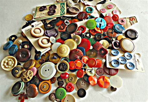 Vintage Button Collection Lucite Carved S Lot B Etsy Canada Vintage Button Unique