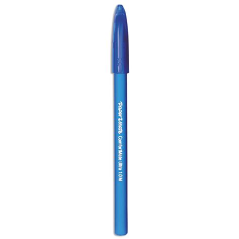 Comfortmate Ultra Ballpoint Pen Stick Medium 1 Mm Blue Ink Blue