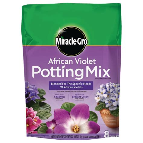 Nature's care® organic incredible expanding planting mix. Shop Miracle-Gro 8-Quart African Violet Soil at Lowes.com