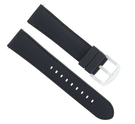 22mm Rubber Silicone Watch Band Strap For Omega Seamaster Planet Ocean