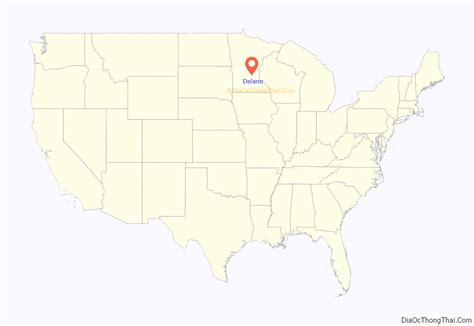 Map Of Delano City Minnesota
