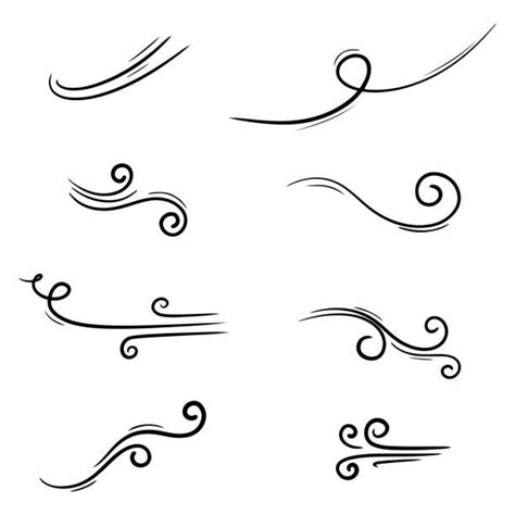 An Image Of Different Lines And Swirls