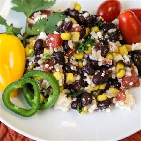 Bring broth to a boil in a small pot, and stir in couscous. Mexican Brown Rice and Black Bean Salad | Mexican brown ...