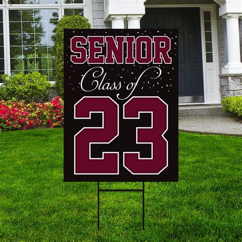 Senior Graduation Yard Sign 2023 Coroplast Grad Sign Class Etsy