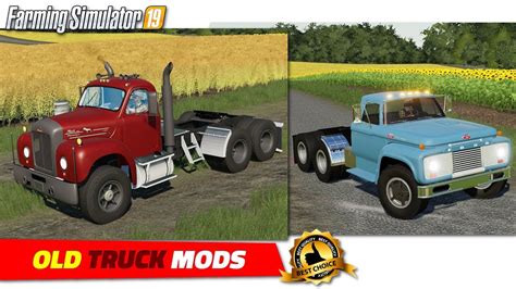 Fs19 Old Truck Mods 2020 06 05 Review Youtube
