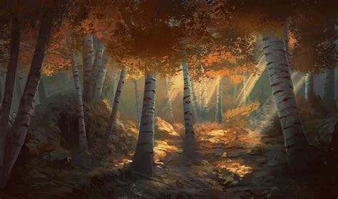 Pin By Kiyan Soltani On Eilxyi Autumn Forest Fantasy Landscape