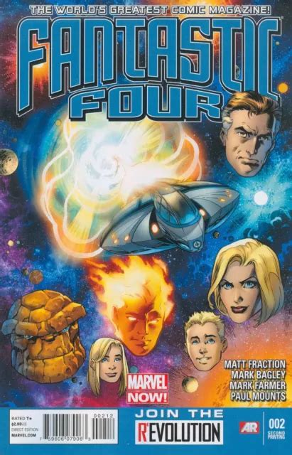 Fantastic Four 4th Series 2 2nd Vf Marvel Matt Fraction Mark