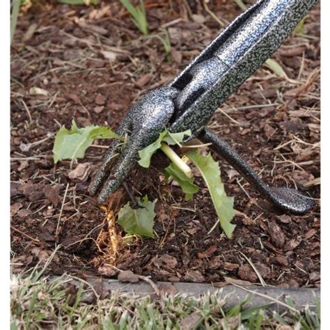 The unique gripping action of the rocket weeder pulls out even the biggest toughest weeds, root and all without damaging the surrounding turf or ground cover. Yard Butler Rocket Weeder Long Handled Stand Up Steel ...