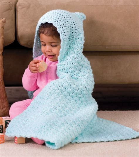 Beautiful Crochet Hooded Baby Blanket At Joann Free Crochet Hood