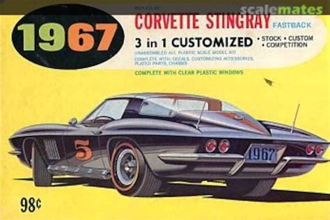 1967 Corvette Stingray Fastback Palmer Plastics 6723 98 1967 Model