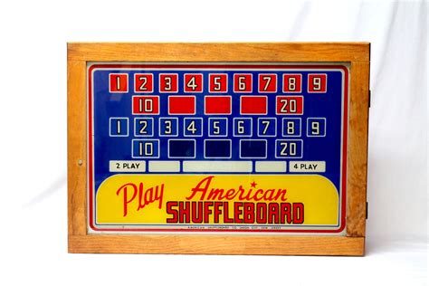 Vintage American Shuffleboard Scoreboard Painted By Hazelandbit