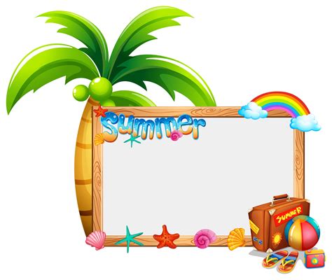 By continuing to browse you are agreeing to our use of cookies and other tracking technologies. Border template with summer theme 430587 Vector Art at ...