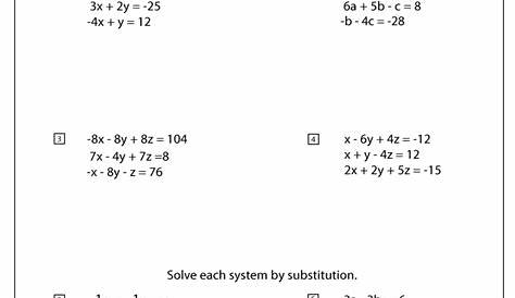 8th Grade System Of Equations Worksheets - Tessshebaylo