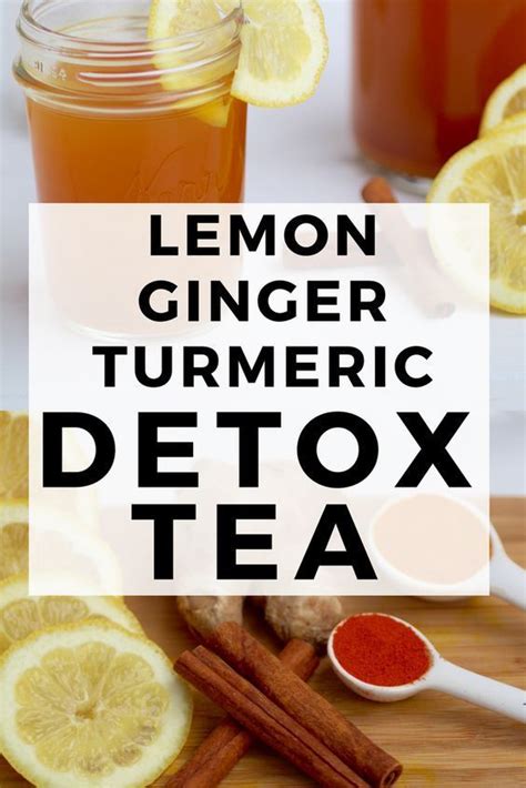 Daily Detox Tea Lemon Ginger Turmeric Tea Nourish Move Love