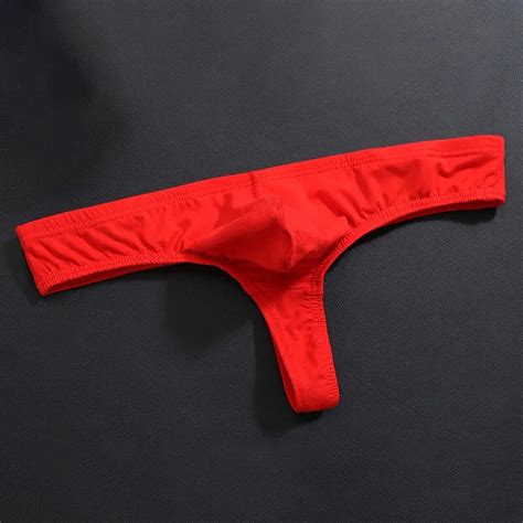 Men String Thong Pouch Bulge Cuecas Masculinasb Lingerie Underwear For