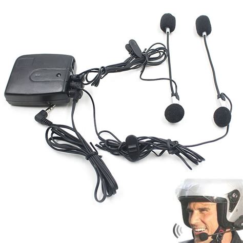 universal motorcycle headset helmet 2 way intercom communication system interphone 3 5mm plug
