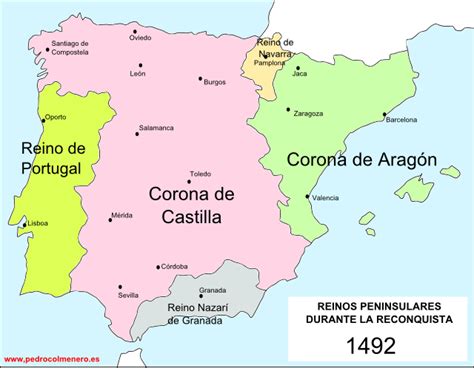 Mapa De Los Reinos De España En La Edad Media Mapa Fisico