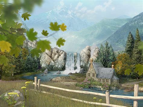 Mountain Waterfall 3d Screensaver Download Animated 3d Screensaver