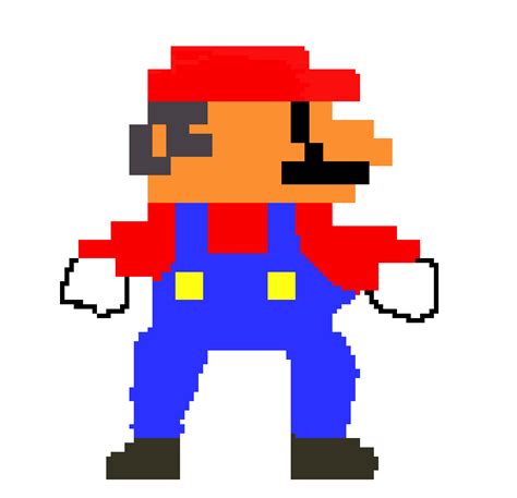 Super Mario Pixel Art Png Download Paper Mario Pixel Art Images