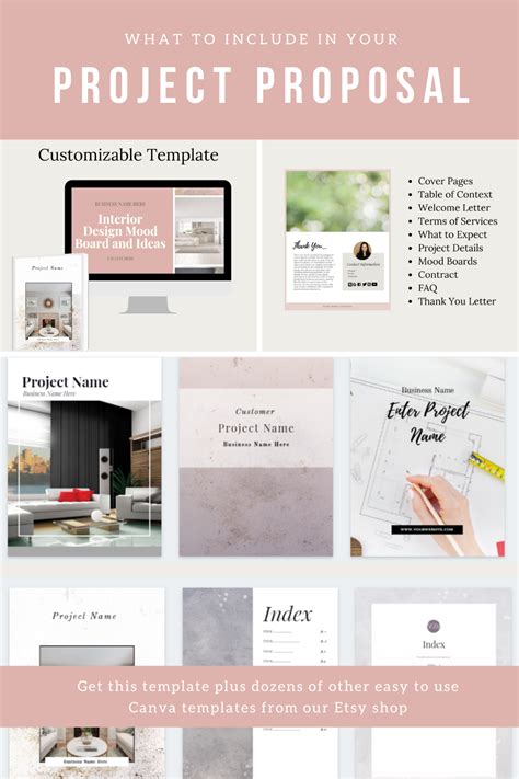 New Client Project Proposal Canva Template Etsy Project Proposal