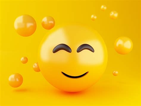 3d Ilustración Emoji Iconos Con Expresiones Faciales Concepto De Redes