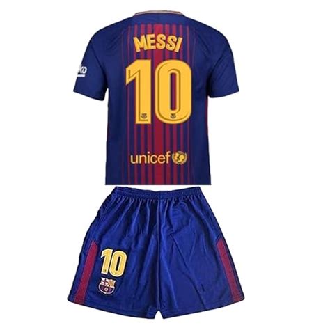 Guoxinyin Messi 10 2017 2018 Fc Barcelona Home Jersey And Shorts For