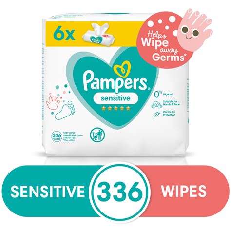 Pampers Sensitive Wipes 336 6x56 Baby Wipes Buy Online In South