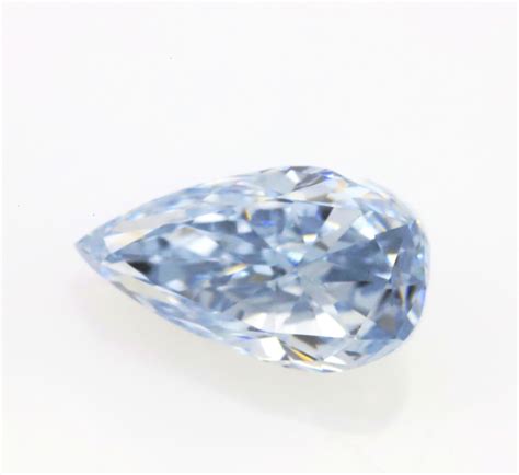 Blue Diamond - 0.24ct Natural Loose Fancy Blue Color Diamond GIA Pear