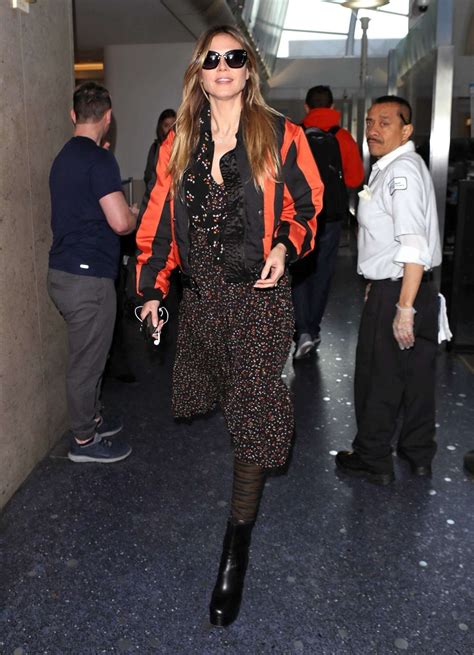 Heidi Klum Arrives At Lax Airport In Los Angeles Gotceleb