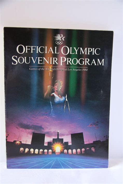 Vintage 1984 Los Angeles Summer Olympics Souvenir Program Etsy