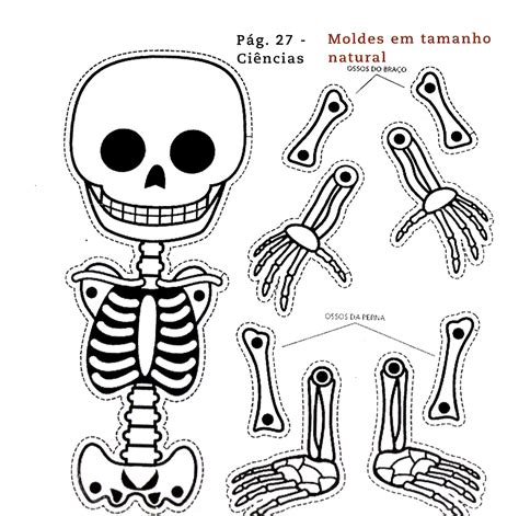 Borboletrascriativas Esqueleto Articulado Artesanatos De Halloween