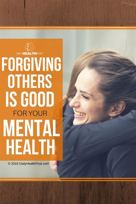 Forgiving Others Is Good For Your Mental Health