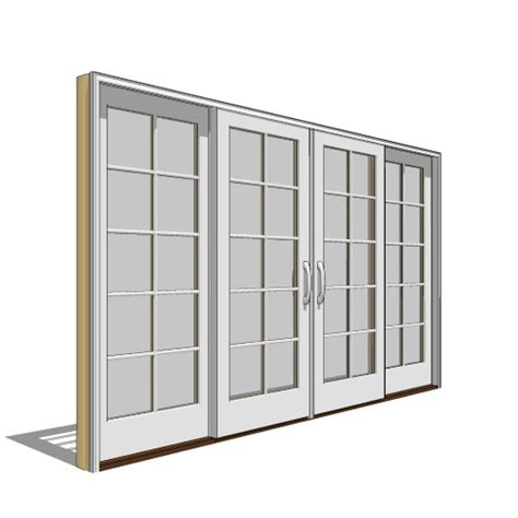 Architect Series Traditional Clad Wood Sliding Door 4 Panel